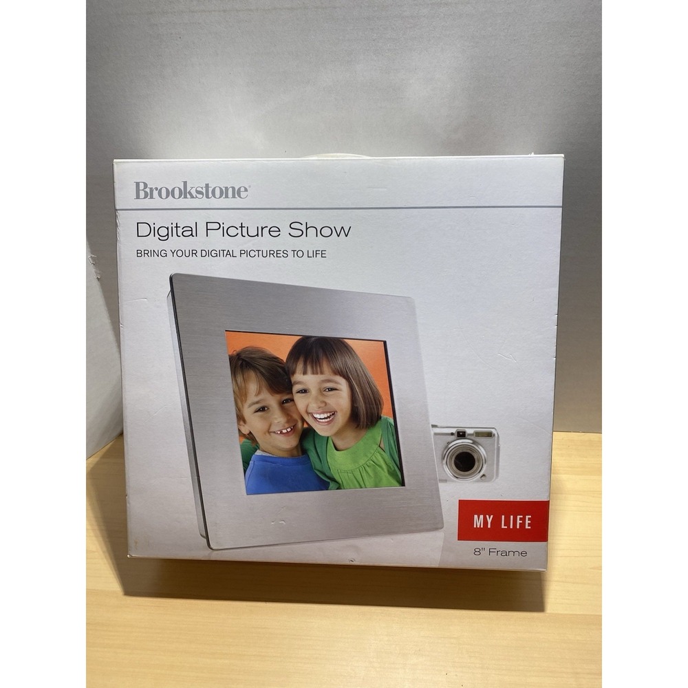 Brookstone My Life 8 inch Photo Share Smart Frame New In Box